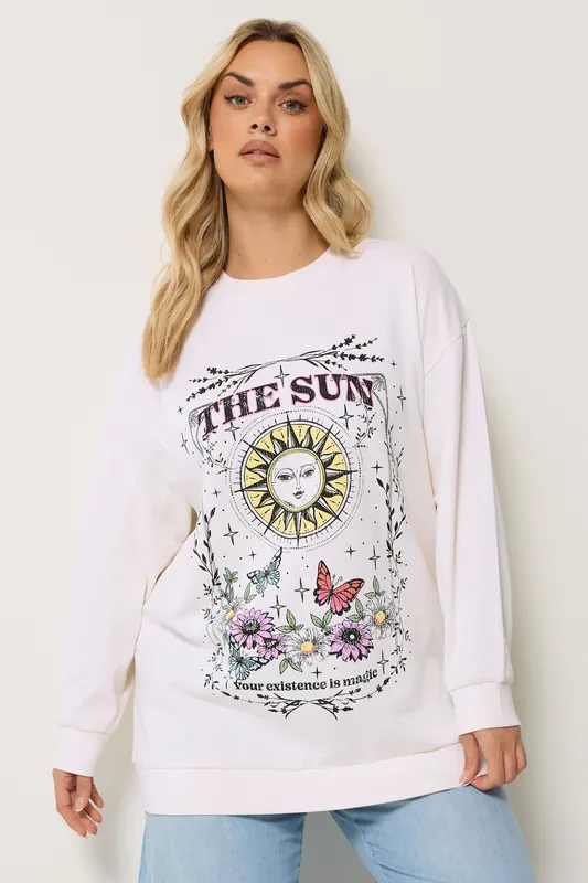 Floral Sun Graphic Sweatshirt - Yours