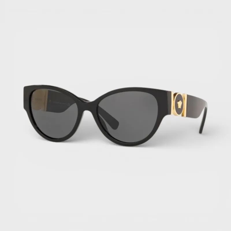 Medusa Aviator Sunglasses Black Gold - Versace
