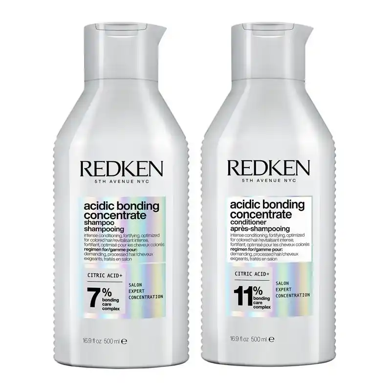 Acidic Bonding Concentrate Shampoo and Conditioner 500ml Bond Repair Supersize Bundle Duo - Redken