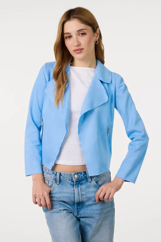 Blue Suede Jacket - Pink Vanilla