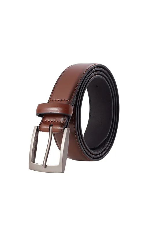 Classic Split Leather Belt with Pin Buckle - MODISHION