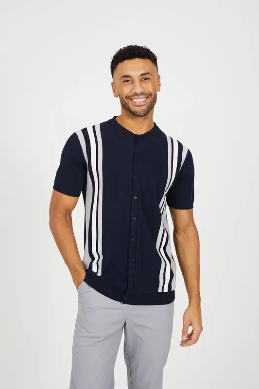 Knitted Short Sleeve Shirt - Brave Soul