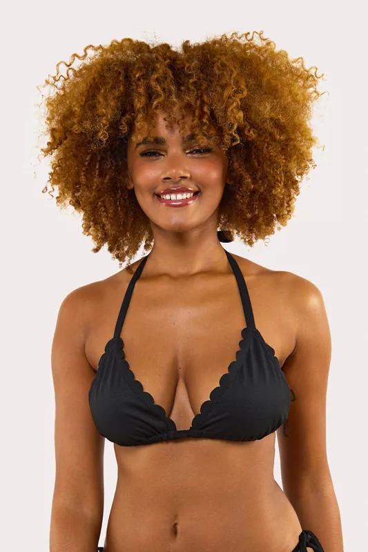 Sophia Fuller Bust Mix & Match Scallop Triangle Bikini Top - Peek & Beau