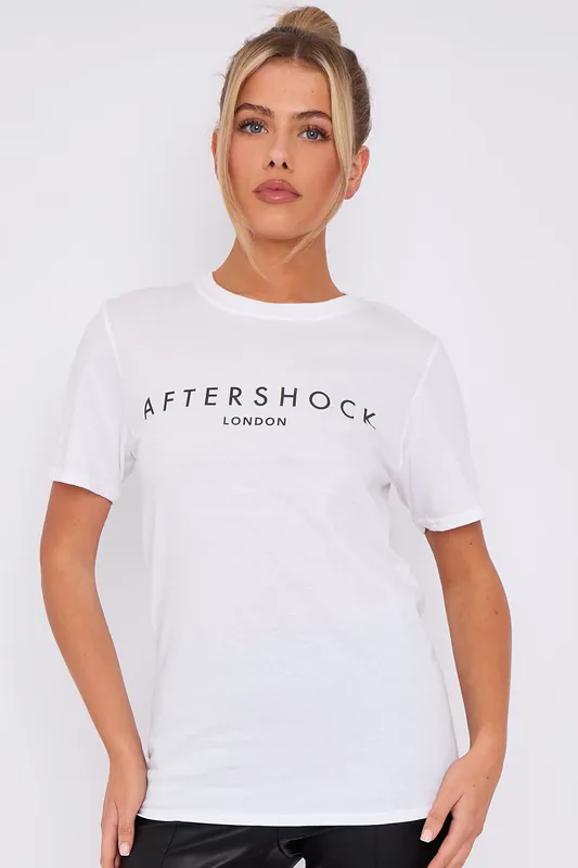 Aftershock London Logo Short Sleeve Round Neck T-Shirt