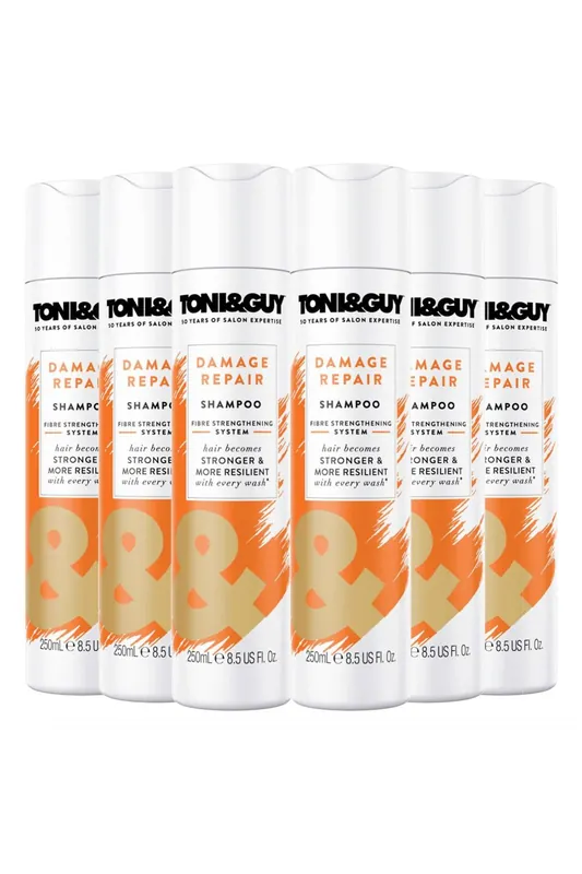Damage Repair 'Shampoo' with Keratin Technology 250ml, 6 Pk - Toni & Guy