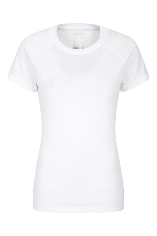 'Talus' Lightweight Breathable Quick Wick Short Sleeve Thermal Top - Mountain Warehouse