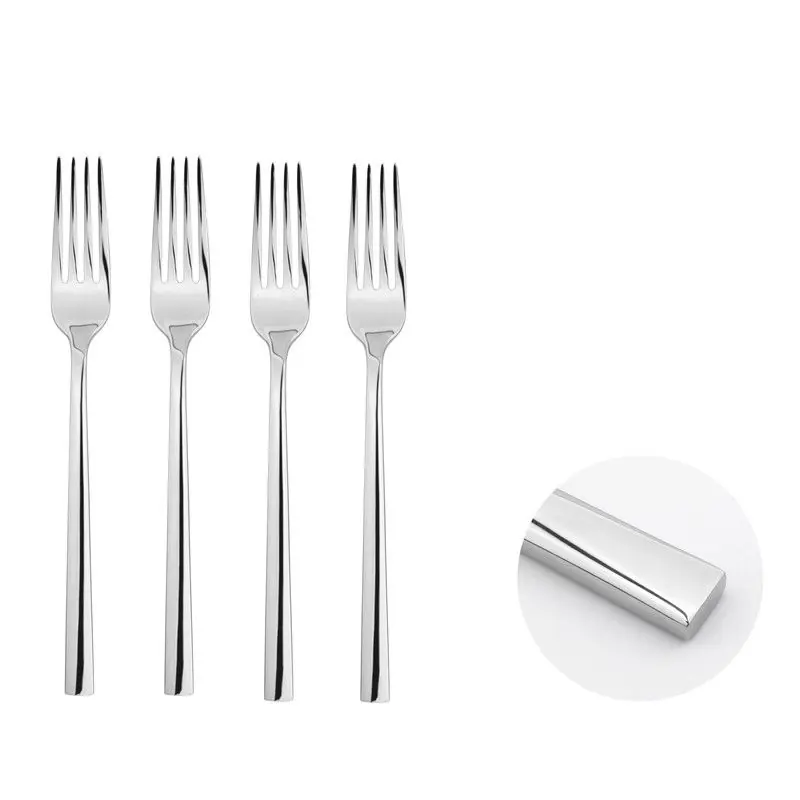 Cutlery Sets Stainless Steel 18/8 Fork 4pc Set Catering Flat - Glim & Glam
