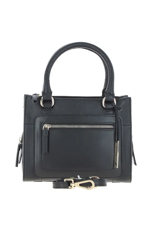 Three Section Real Leather Tote Shoulder Bag - Ashwood Leather