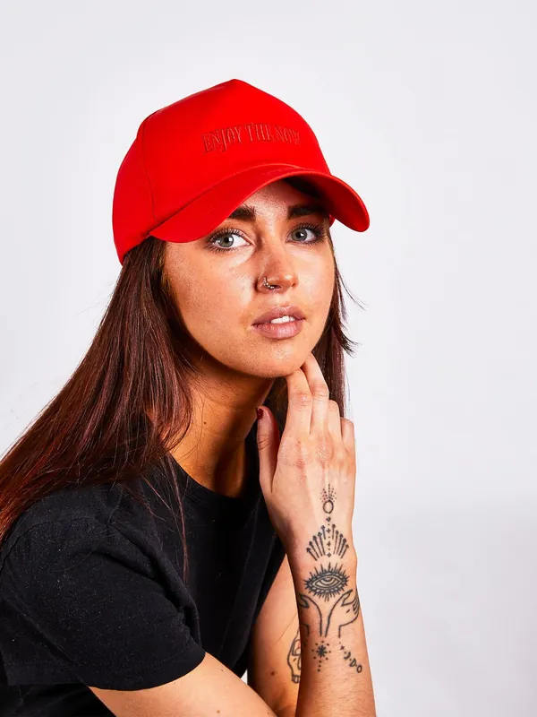 Embroidered Baseball Cap in Setting Sun - SVNX