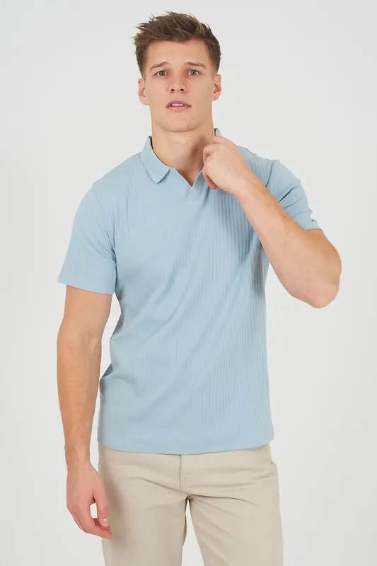 Trophy Neck Polo Shirt - Brave Soul