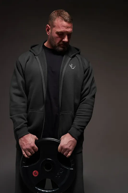 Rest Day' Zip Through Hoodie - BadRhino
