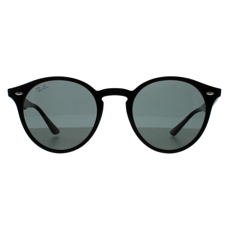 Round Black Green Sunglasses - Ray-Ban