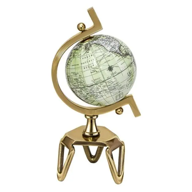 Educational Interactive Globe with Triangle Metal Stand and Metal - Costway