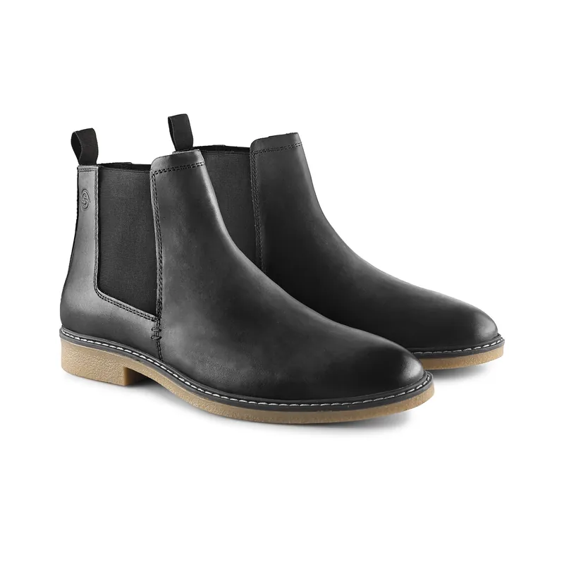 Pimlico Premium Leather Mens Chelsea Boots - Silver Street London