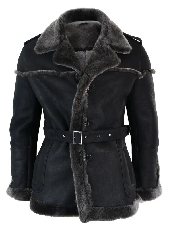 Double Breasted Captain Sheepskin - TruClothing