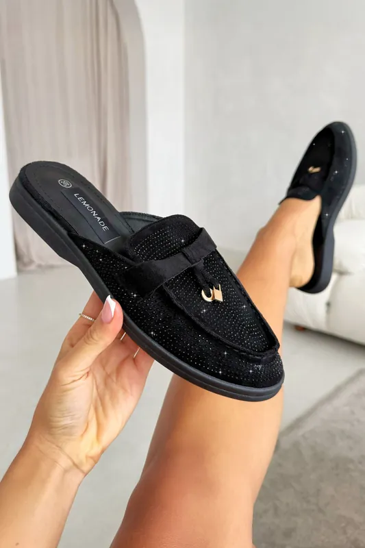 Crystal Dream Slip On Clog Mules - Love Lemonade