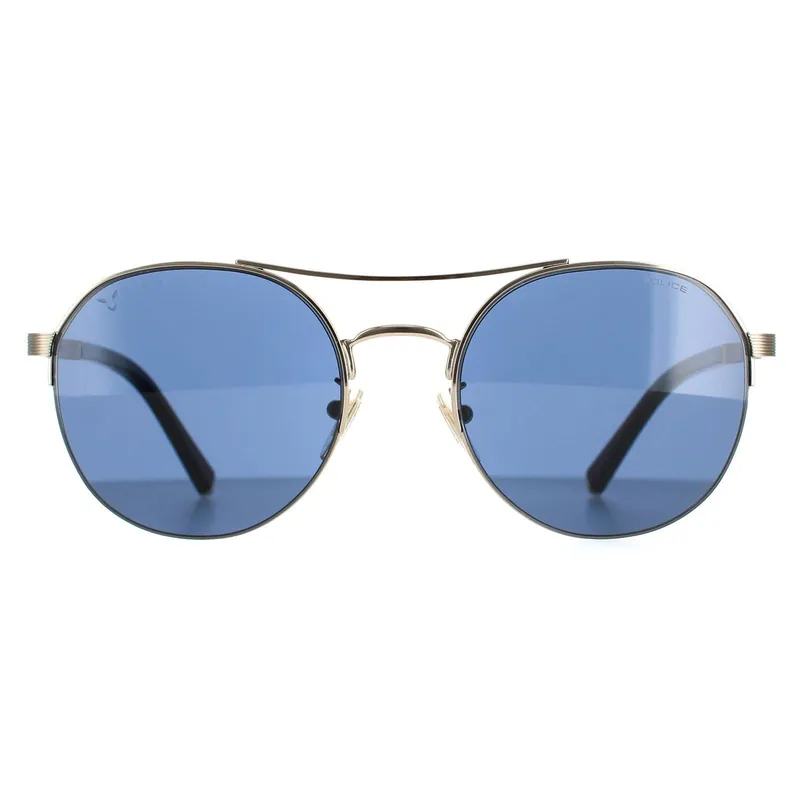 Aviator Shiny Light Gold Blue SPLA24 Lewis 03 - Police
