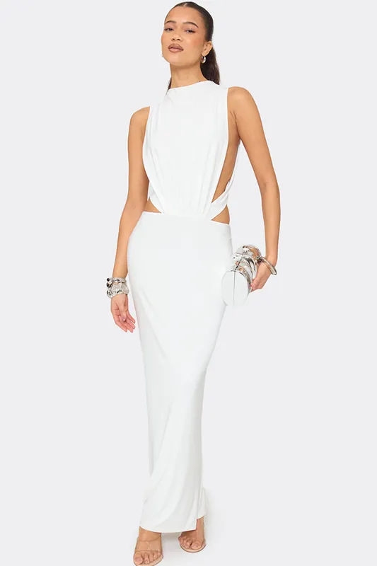 Sleeveless Cut Out Maxi Dress - EGO