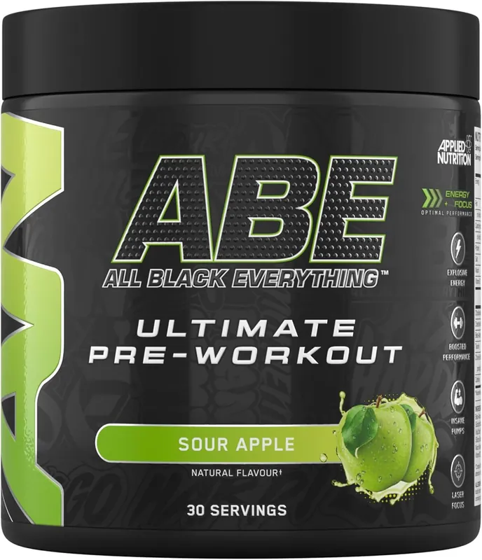 ABE Pre Workout Powder - Sour Apple - 30 Servings
