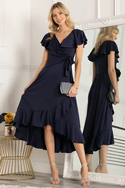 Alleigh Frill Maxi Dress - Jolie Moi