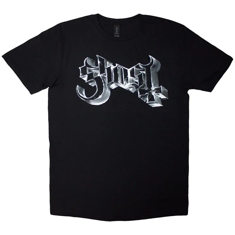 Chrome Band Logo T Shirt - Ghost