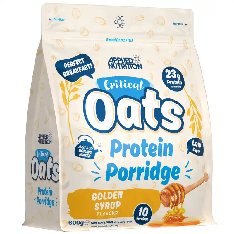 Critical Oats Protein Porridge Powder - Golden Syrup - 10 Servings
