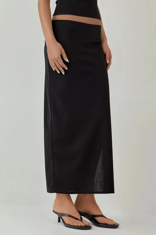 Low Waist Maxi Skirt - Hiccup