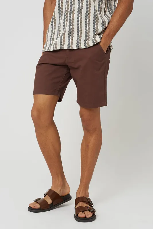 Cotton Twill Chino Shorts - Brave Soul