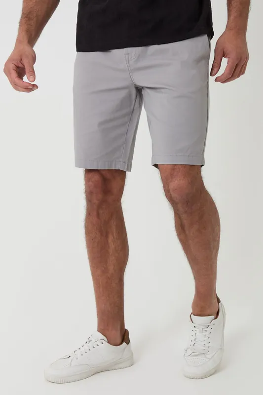 Elasticated Waist Stretch Chino Shorts - Threadbare