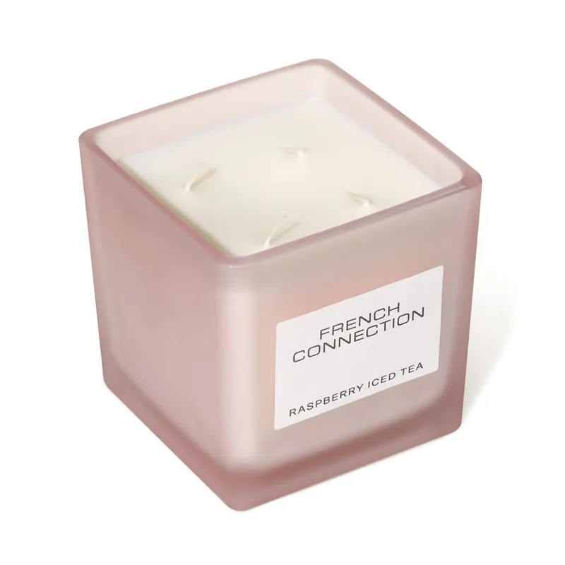 Raspberry Iced Tea Luxury Square Candle 800g – 4 Wick Scented - French Connection