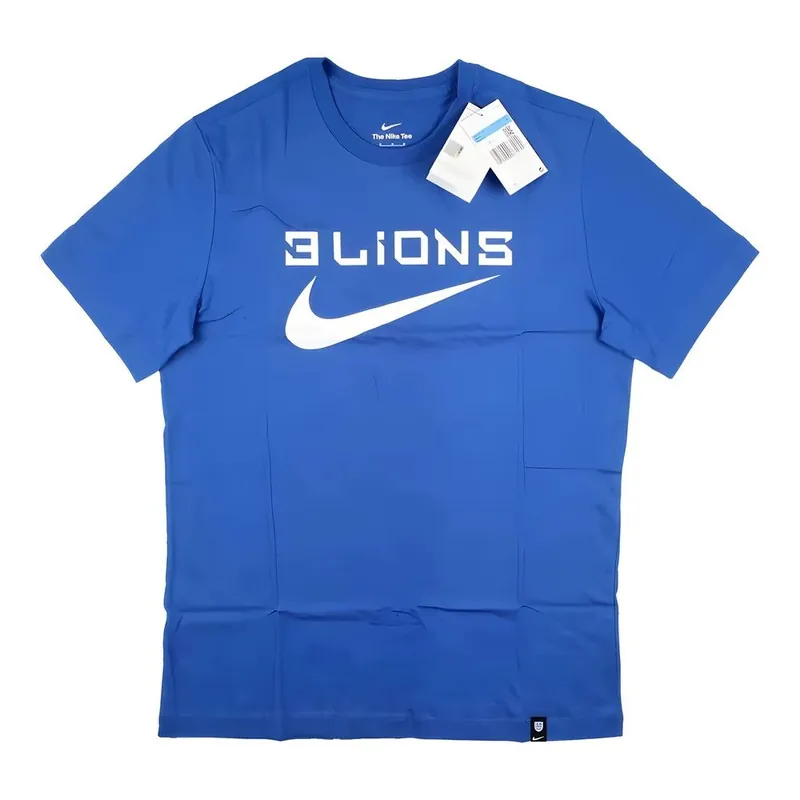 Mens 2022 2023 Three Lions Tee Blue - England