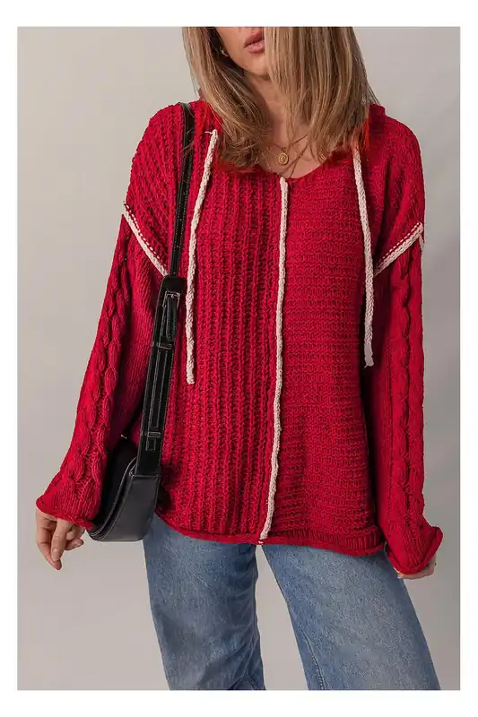 Hooded Knit Top - Everyday The Label