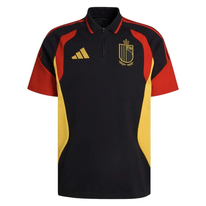 Mens 2026 2027 Polo Shirt Black - Belgium