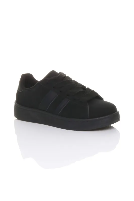 Flat Lace Up Casual Skate Shoes Trainers - AJVANI