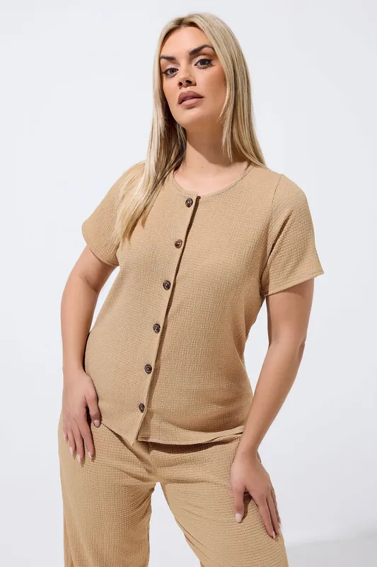 Crinkle Short Sleeve Top - Yours