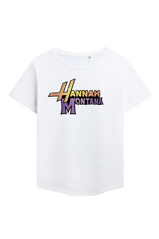 Camp Rock Hannah Montana Logo Fashion T Shirt, White - Disney