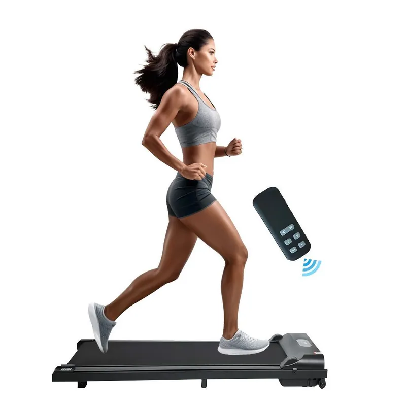Under Desk Walking Pad Treadmill with Remote Control & LCD Display, Portable Home Office Fitness Machine - Alivio