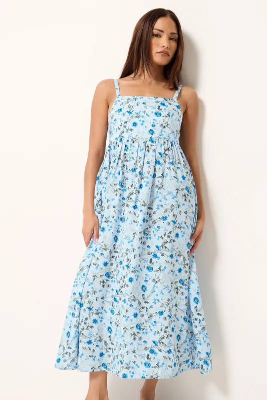Petite Ditsy Floral Midi Dress - PixieGirl