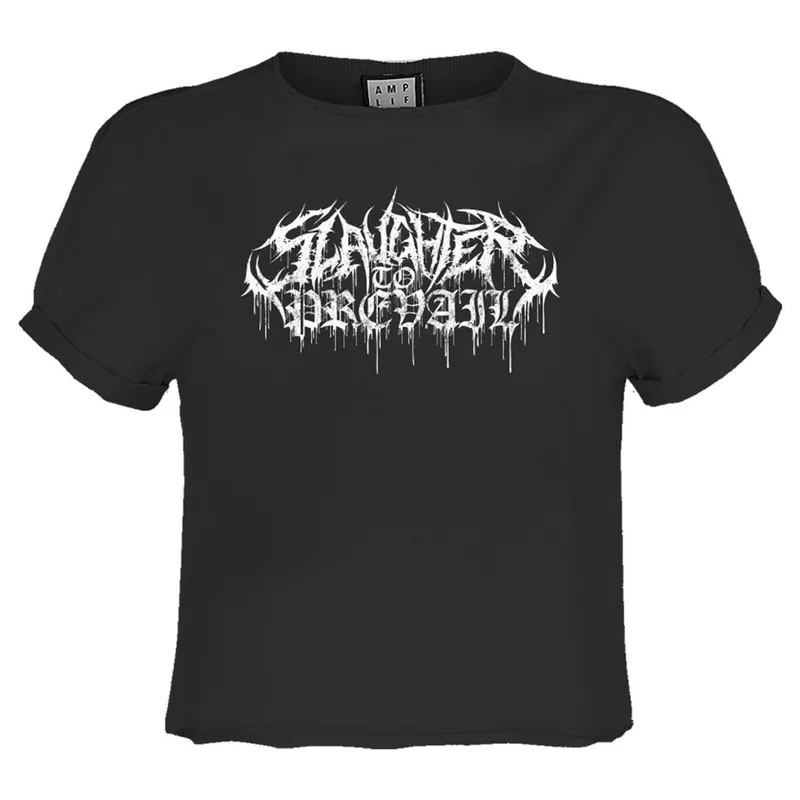 Metal Logo Slaughter To Prevail Crop Top - Amplified