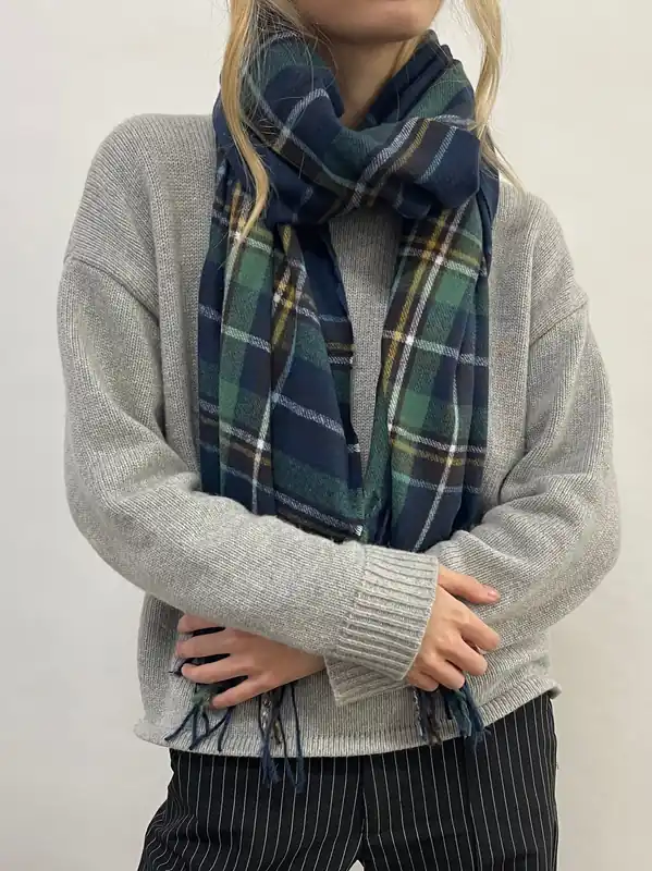 Tartan Woven with Tassels - SVNX