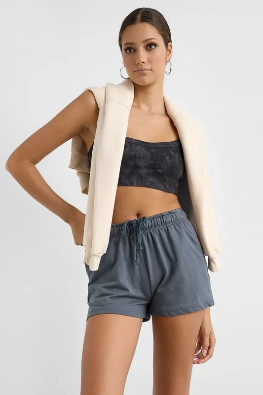 Casual Elastic Waist Jersey Shorts - Hiccup