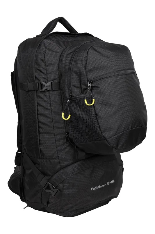 'Pathfinder' Durable Padded Strap Detachable Daypack 60L Rucksack - Mountain Warehouse