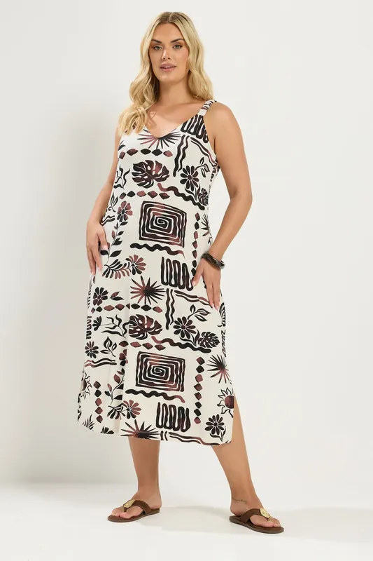 Abstract Throw On Dress - Yours