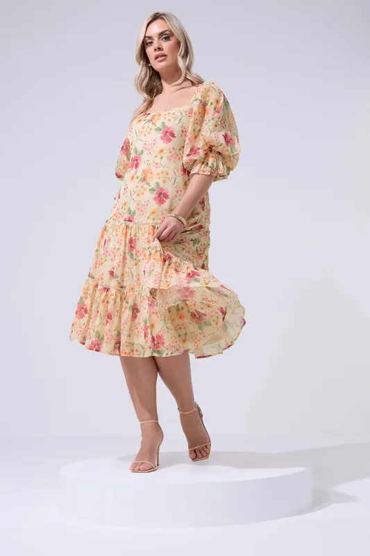 Floral Midi Dress - Yours