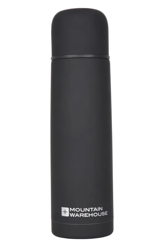 Double Walled Flask Rubber Leak Proof Lid Insulated Thermos - Mountain Warehouse