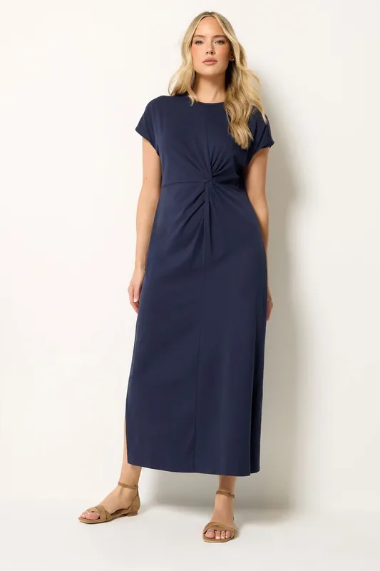 Tall Twist Cotton Midi Dress - Long Tall Sally