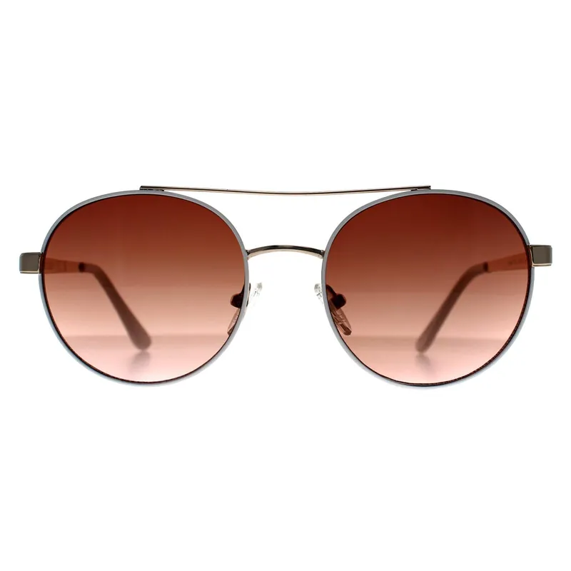 Round Gold White Brown Gradient GF0367 - Guess