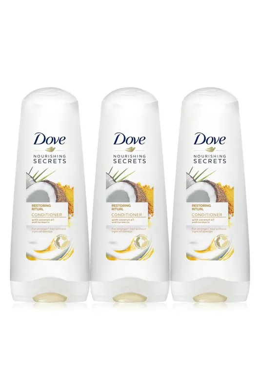 Nourishing Restoring 'Conditioner' with Coconut Oil, 3x 350ml - Dove