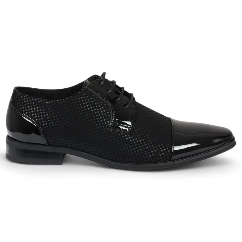 Leather Oxford Formal Derby Shoes - Infinity Leather