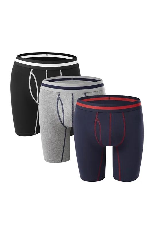 3Pcs Cotton Boxer Briefs Set - MODISHION